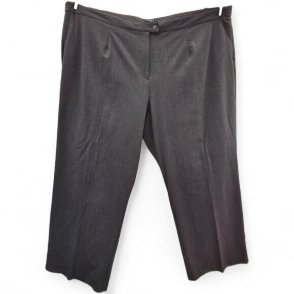 RightFit By Catherines Stretch Charcoal Gray Pants 34WP Womens Petite - Picture 1 of 5
